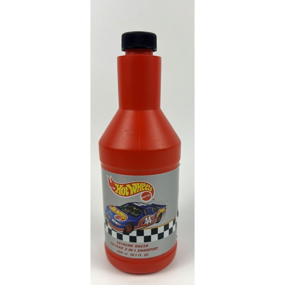 Hot Wheels - Extreme Racer no-tears 2 in 1 Shampoo -oil cans 1998